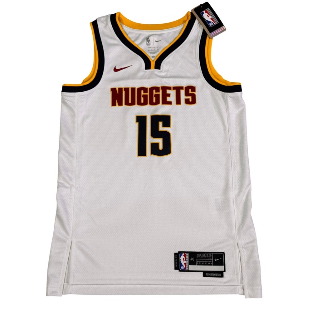 Nike NBA Jokic Denver Nuggets Swingman Jersey S White NWT Blokecore Athletic